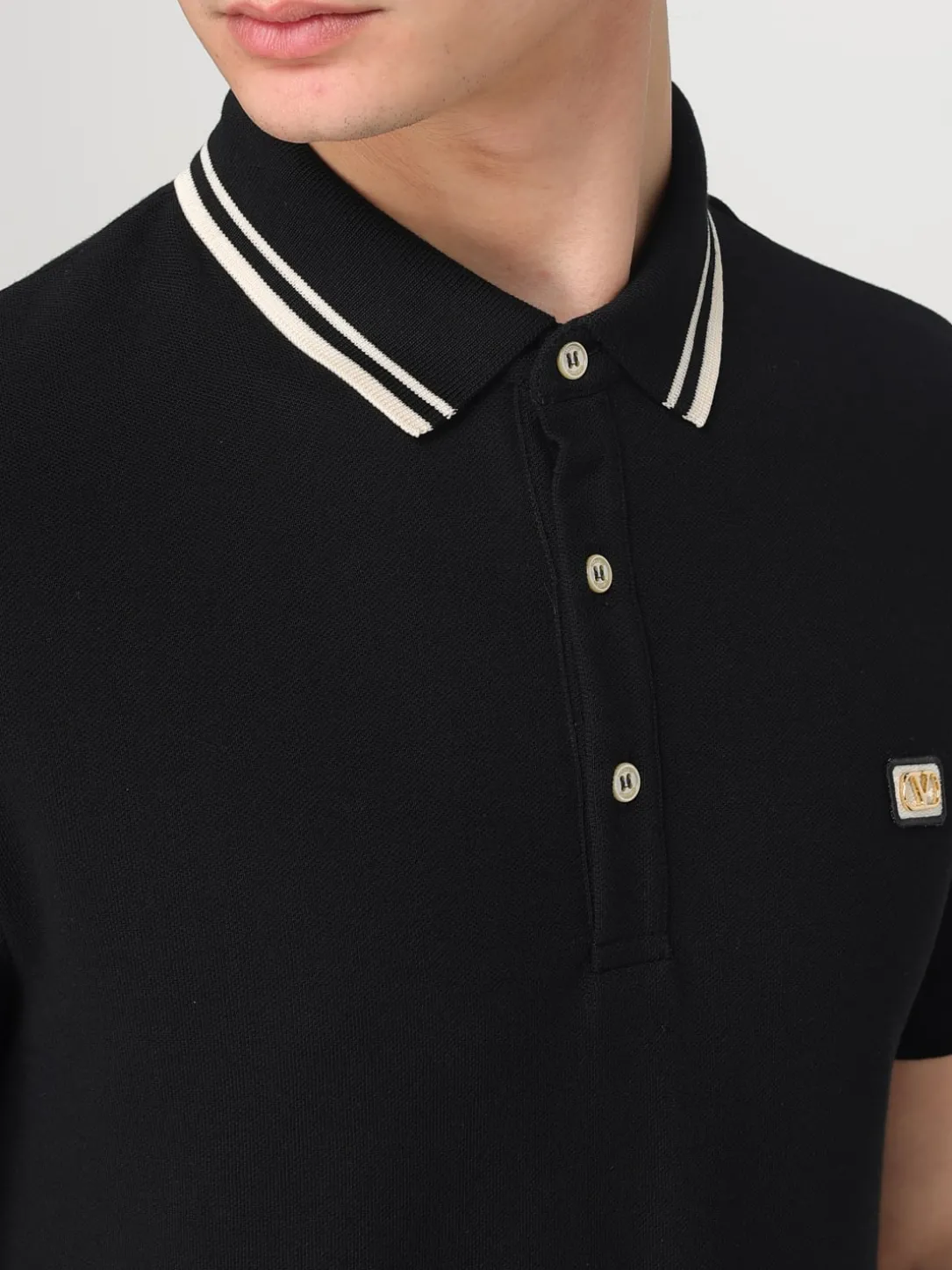 Polo VLogo Valentino in cotone