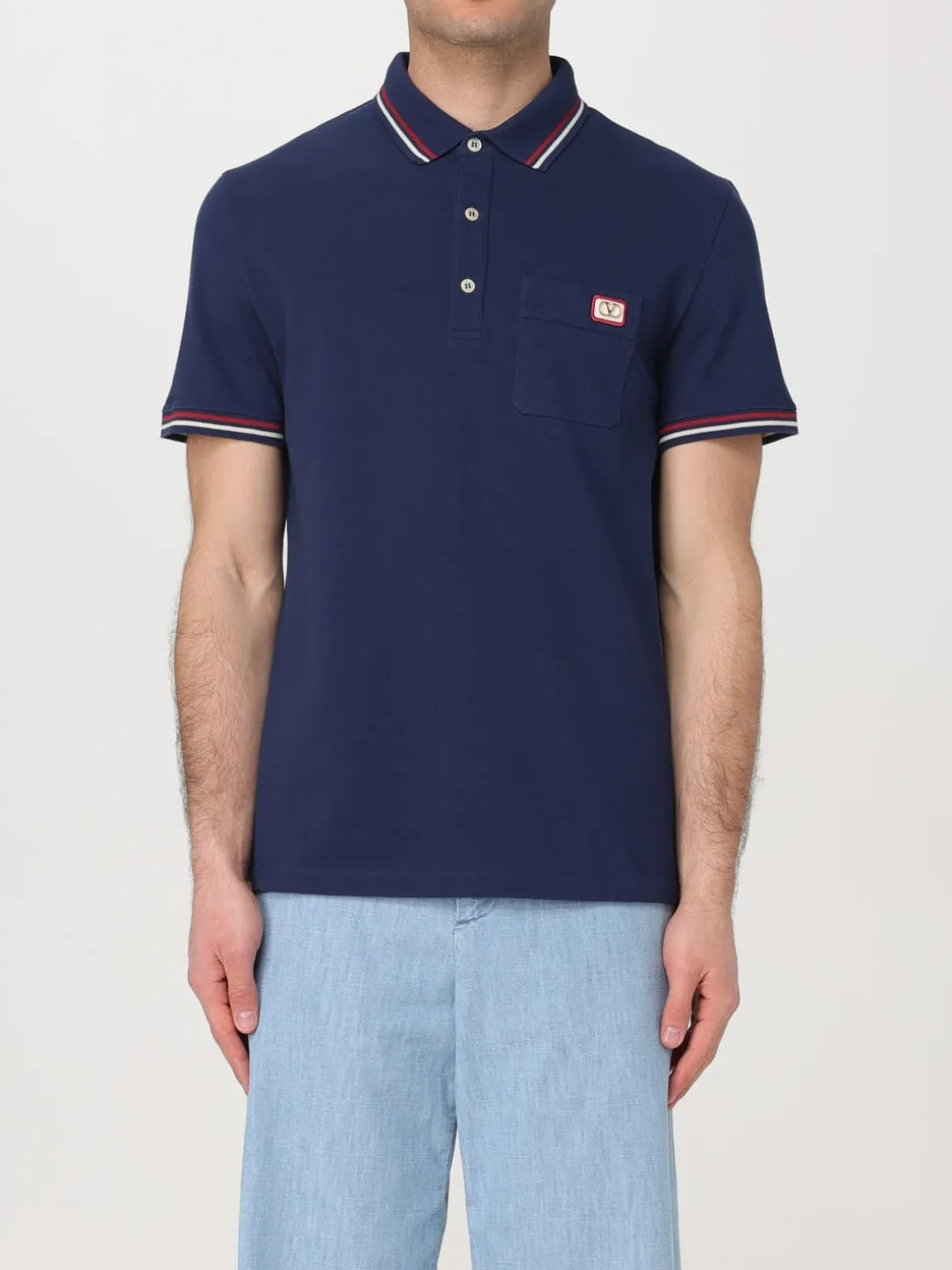 Polo VLogo Valentino in cotone