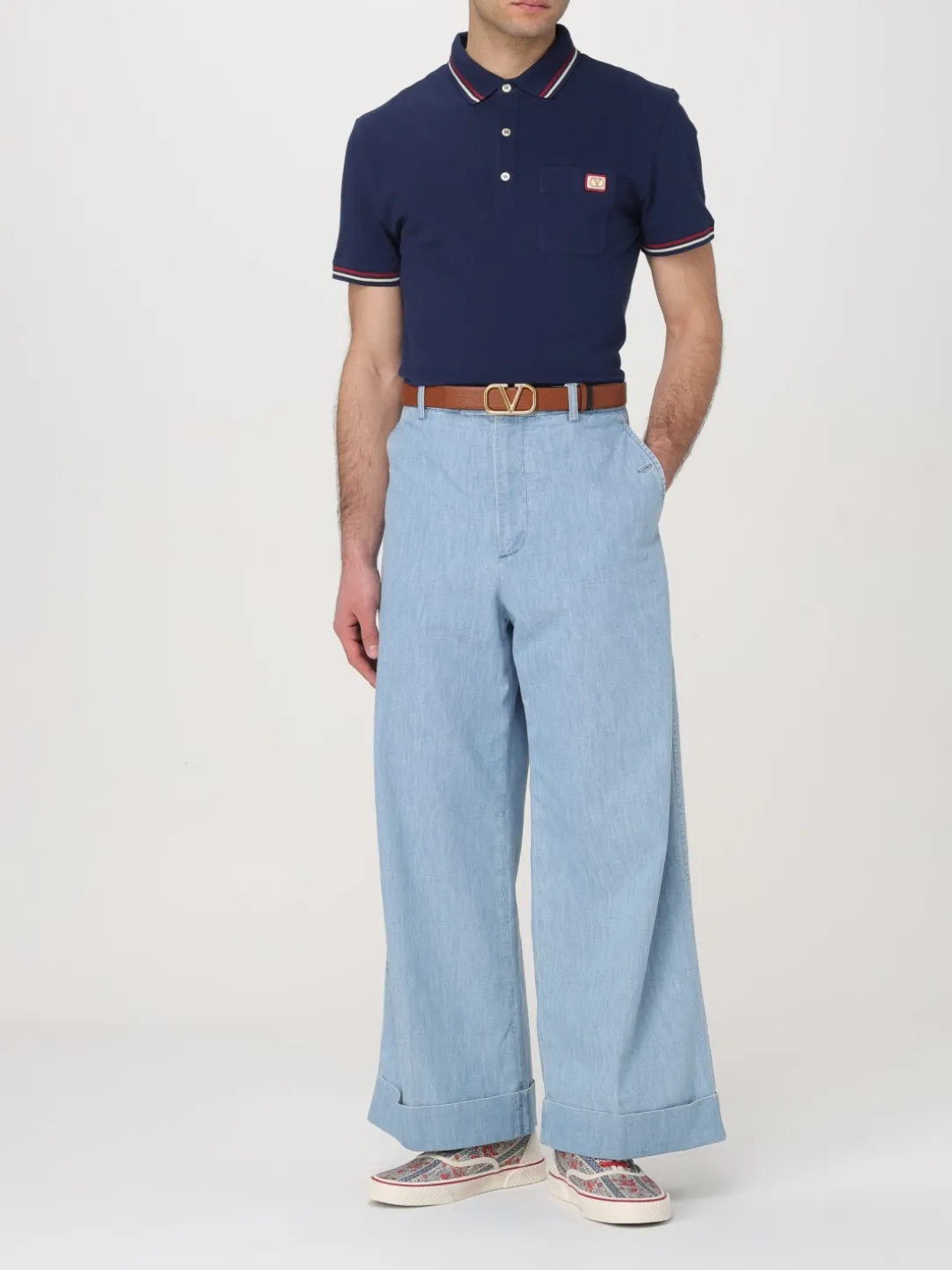 Polo VLogo Valentino in cotone