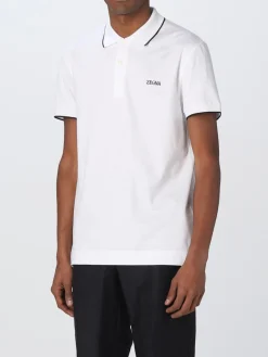 Polo Zegna in cotone stretch