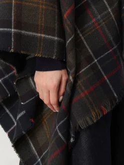 Poncho Barbour con stampa Tartan