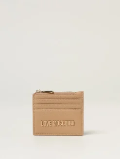 Portacarte di credito Love Moschino in pelle sintetica a grana