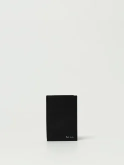 Portacarte di credito Pixelated Mini Paul Smith in pelle saffiano