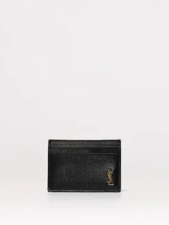 Portacarte di credito Saint Laurent in pelle