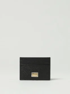 Portacarte in pelle con logo Dolce & Gabbana