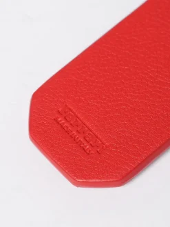 Portachiavi in pelle bovina con logo Ferrari