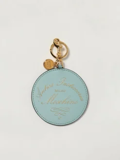 Portachiavi in pelle con logo Moschino Couture