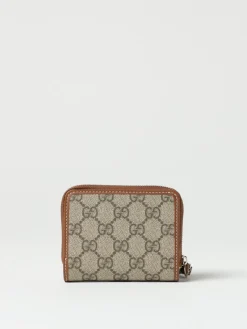 Portafoglio Gucci in tessuto GG Supreme e pelle