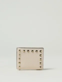 Portafoglio Rockstud Valentino Garavani in pelle a grana