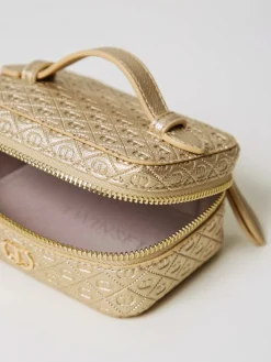 Portagioie Twinset in pelle sintetica goffrata