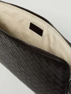 Pouch Getaway in pelle di vitello intrecciata Bottega Veneta