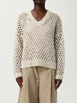 Pullover Brunello Cucinelli in misto lino e seta