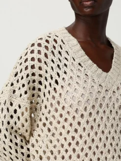 Pullover Brunello Cucinelli in misto lino e seta