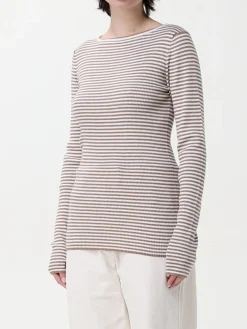Pullover Brunello Cucinelli in cashmere e seta a righe