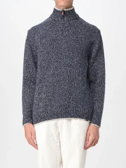 Pullover con zip Paul & Shark in lana vergine e cashmere