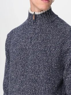 Pullover con zip Paul & Shark in lana vergine e cashmere