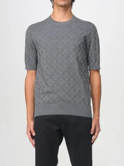 Pullover Dolce & Gabbana in seta con motivo monogram