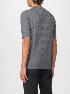 Pullover Dolce & Gabbana in seta con motivo monogram