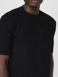 Pullover Fendi in cashmere con motivo monogram