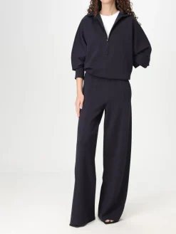 Pullover Max Mara in misto viscosa con zip interrotta