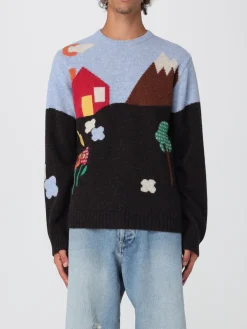 Pullover Moschino Couture in lana vergine con motivo grafica