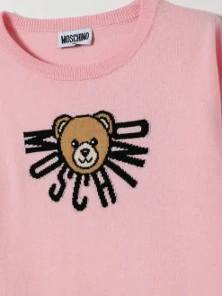 Pullover Moschino in cotone e lana con logo