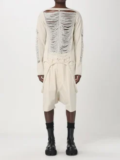 Pullover Rick Owens in lana effetto usurato