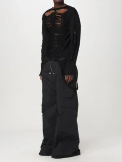 Pullover Rick Owens in lana effetto usurato