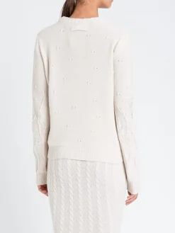 Pullover Twinset in misto lana con ricami