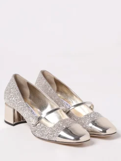 Pump Elisa Jimmy Choo in pelle glitter e laminata