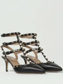 Pump Rockstud Valentino Garavani in pelle a grana