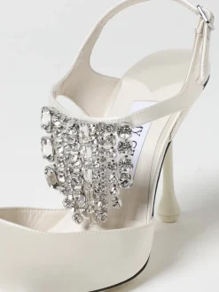 Pump Verity Jimmy Choo in raso con cristalli chandelier