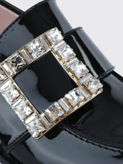 Pump Viv' Rangers Roger Vivier in vernice con fibbia gioiello