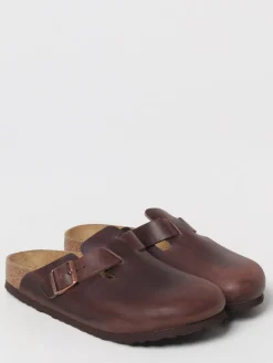 Sabot Boston Birkenstock in pelle oliata