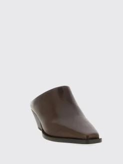 Sabot Brunello Cucinelli in pelle con monile