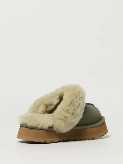Sabot Disquette UGG in camoscio e pelliccia