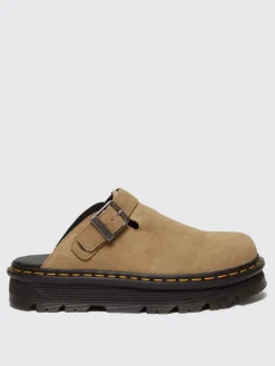 Sabot platform Zegzag Dr. Martens in camoscio