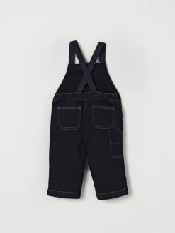 Salopette di jeans con logo Moncler