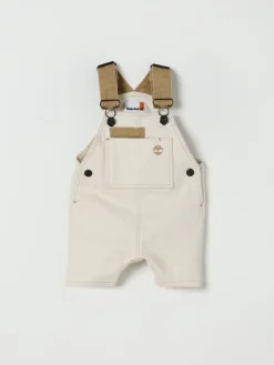 Salopette in cotone con logo Timberland