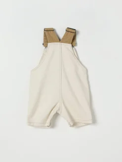 Salopette in cotone con logo Timberland