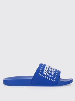 Sandali slides con logo Versace Jeans Couture