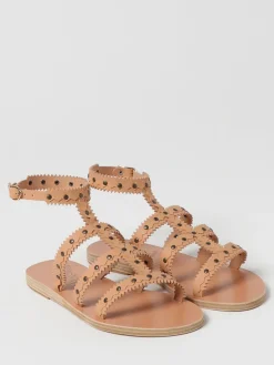 Sandalo Ancient Greek Sandal in pelle con borchie