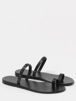 Sandalo Ancient Greek Sandal in pelle con strass