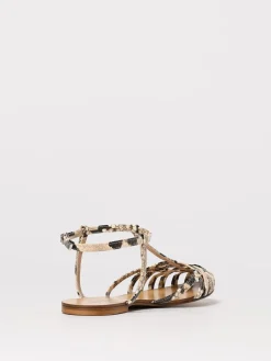 Sandalo Anna F. in pelle stampa pitone