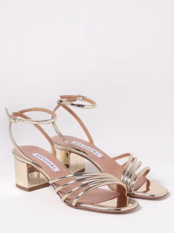 Sandalo Aquazzura in vernice laminata