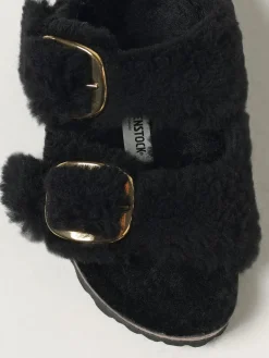 Sandalo Arizona Big Buckle Teddy Birkenstock in shearling