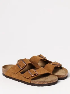 Sandalo Arizona Birkenstock in camoscio