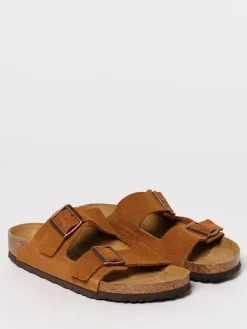 Sandalo Arizona Birkenstock in camoscio