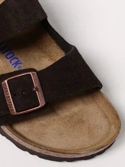 Sandalo Arizona Birkenstock in camoscio