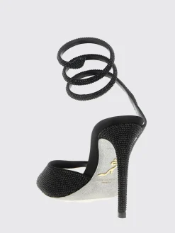 Sandalo Audrey Rene Caovilla in raso con strass all over